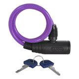 Oxford OF03 Bumper Cable Lock Motorcycle Bicycle 6mm x 600mm Purple