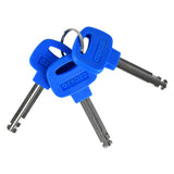 Oxford LK136 Barrier Armored Motorcycle Security Cable Lock 1.4M X 25MM Blue