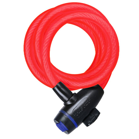 Oxford OF249 Motorcycle Bicycle Cable Lock Security Locks 12mm x 1.8M Red