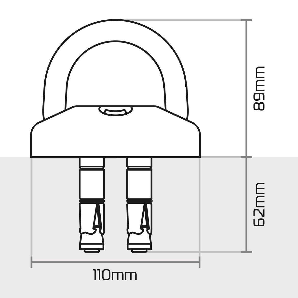 Oxford LK408 Task Force Motorcycle Security Ground & Wall Anchor