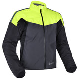 Oxford Rainseal Pro Waterproof Jacket - Black Grey Fluo