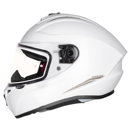 MT Draken Gloss Pearl White Motorcycle Helmet