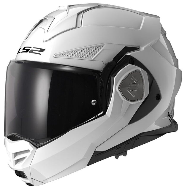 LS2 FF901 ADVANT X Solid White Pearlescent 180° Modular Motorcycle Helmet