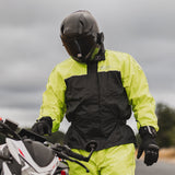 Oxford Rainseal Over Jacket Waterproof - Black/Fluo