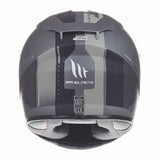 MT Rapide Overtake Matt Black White Motorcycle Helmet