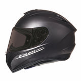 MT Targo Solid Matt Black Motorcycle Helmet