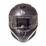 MT Targo Solid Matt Black Motorcycle Helmet