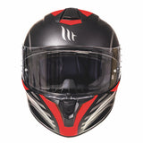 MT Targo Doppler Matt Black & Red Motorcycle Helmet