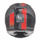 MT Rapide Overtake Matt Black & Red Motorcycle Helmet