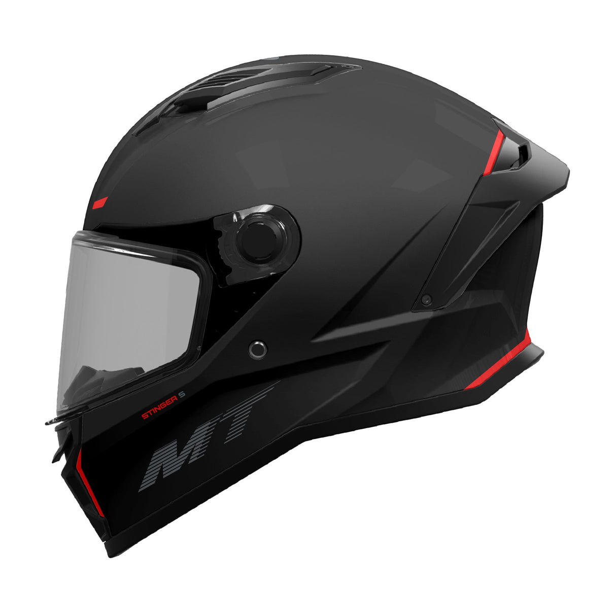 MT Stinger 2 A1 Matt Black Motorcycle Helmet