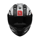 MT Stinger 2 Zivze A2 Gloss Black White Motorcycle Helmet