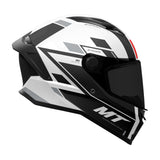 MT Stinger 2 Zivze A2 Gloss Black White Motorcycle Helmet