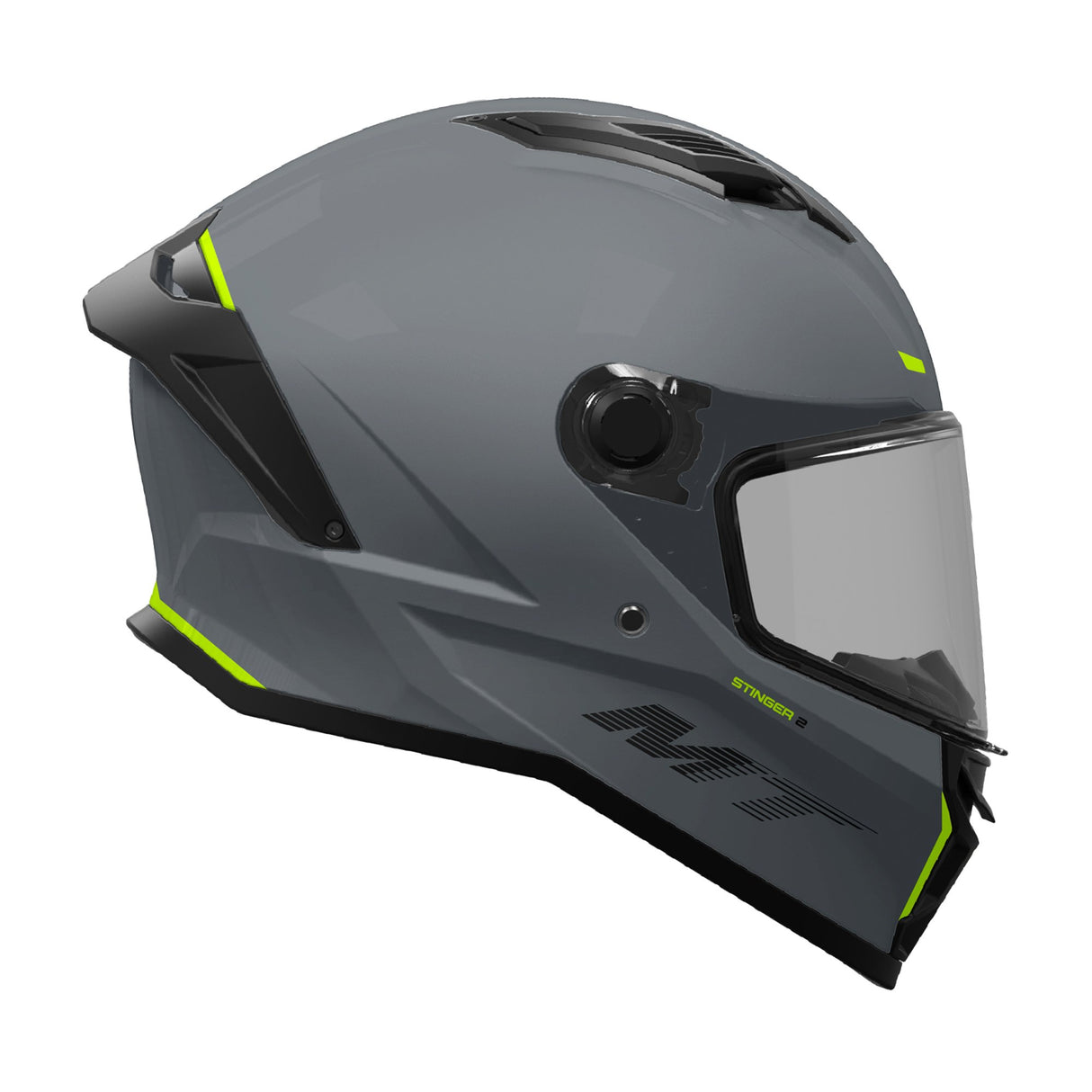 MT Stinger 2 A2 Titanium Matt Grey Motorcycle Helmet