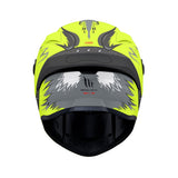 MT Targo S Toby C3 Matt Fluo Yellow Motorcycle Helmet