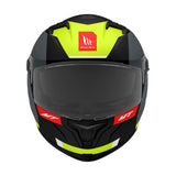 MT Braker SV Chento B3 Matt Black Fluo Yellow Motorcycle Helmet