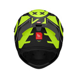 MT Braker SV Inox A3 Matt Black Fluo Yellow Motorcycle Helmet