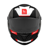 MT Braker SV Chento B5 Matt Black Red Motorcycle Helmet