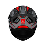 MT Braker SV Zebra B5 Matt Black Red Motorcycle Helmet