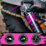 Muc-Off 637 Motorcycle All Weather Chain Lube Motorbike Spray Lubricant 400ml