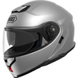 Shoei Neotec 3 Plain Light Silver Motorcycle Helmet