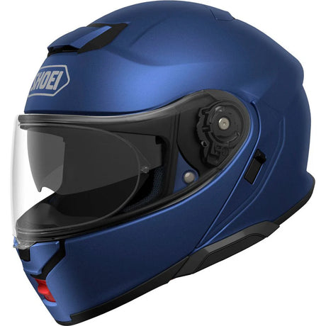 Shoei Neotec 3 Plain Matt Blue Metallic Motorcycle Helmet 