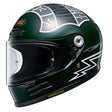 Shoei Glamster 06 Heiwa Motorcycles TC4 Green Motorcycle Helmet