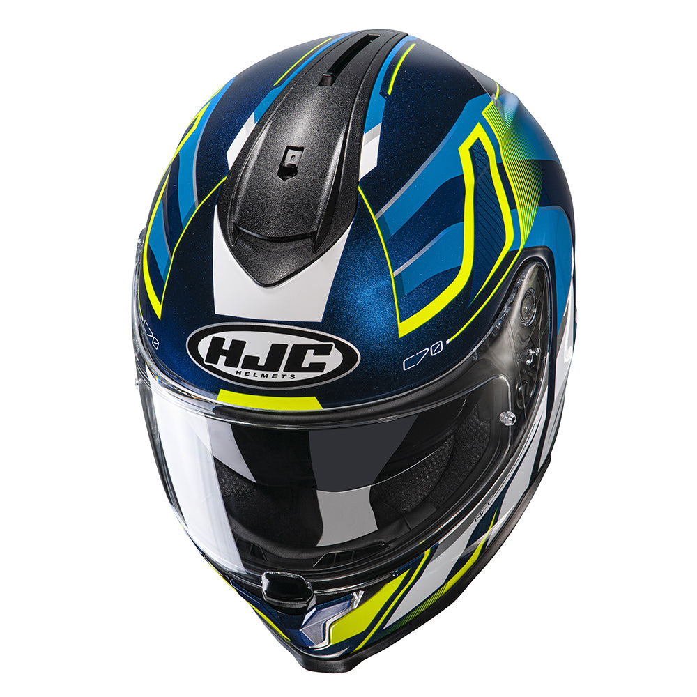 HJC C70 Lantic MC3H Yellow Motorcycle Helmet