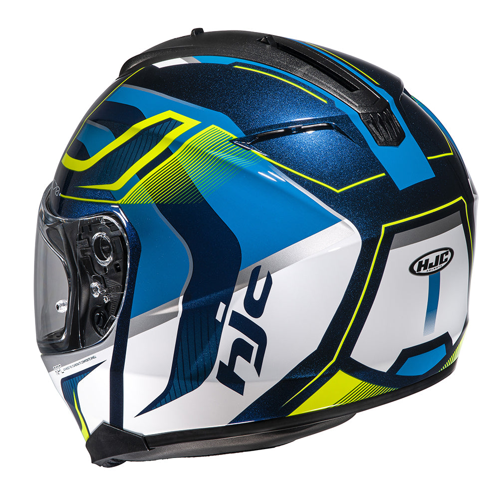 HJC C70 Lantic MC3H Yellow Motorcycle Helmet