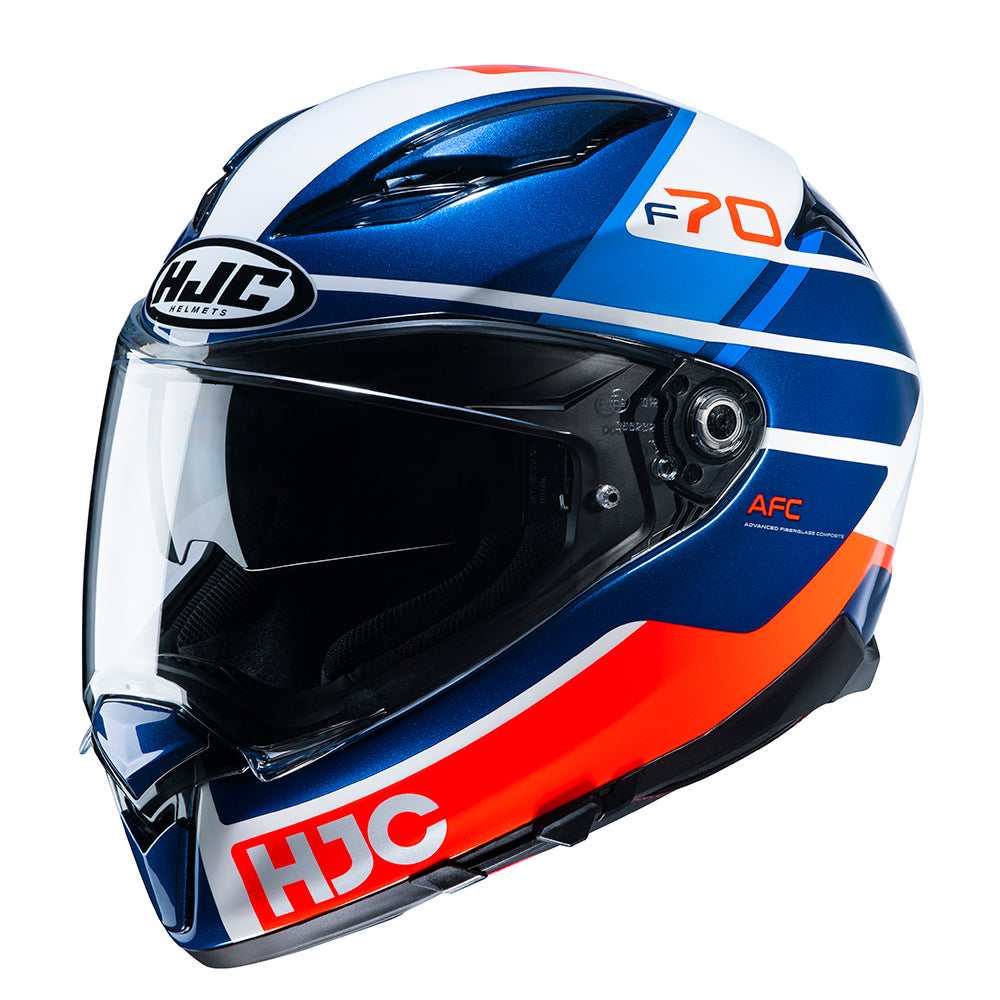 HJC F70 Tino MC21 Blue Red White Motorcycle Helmet