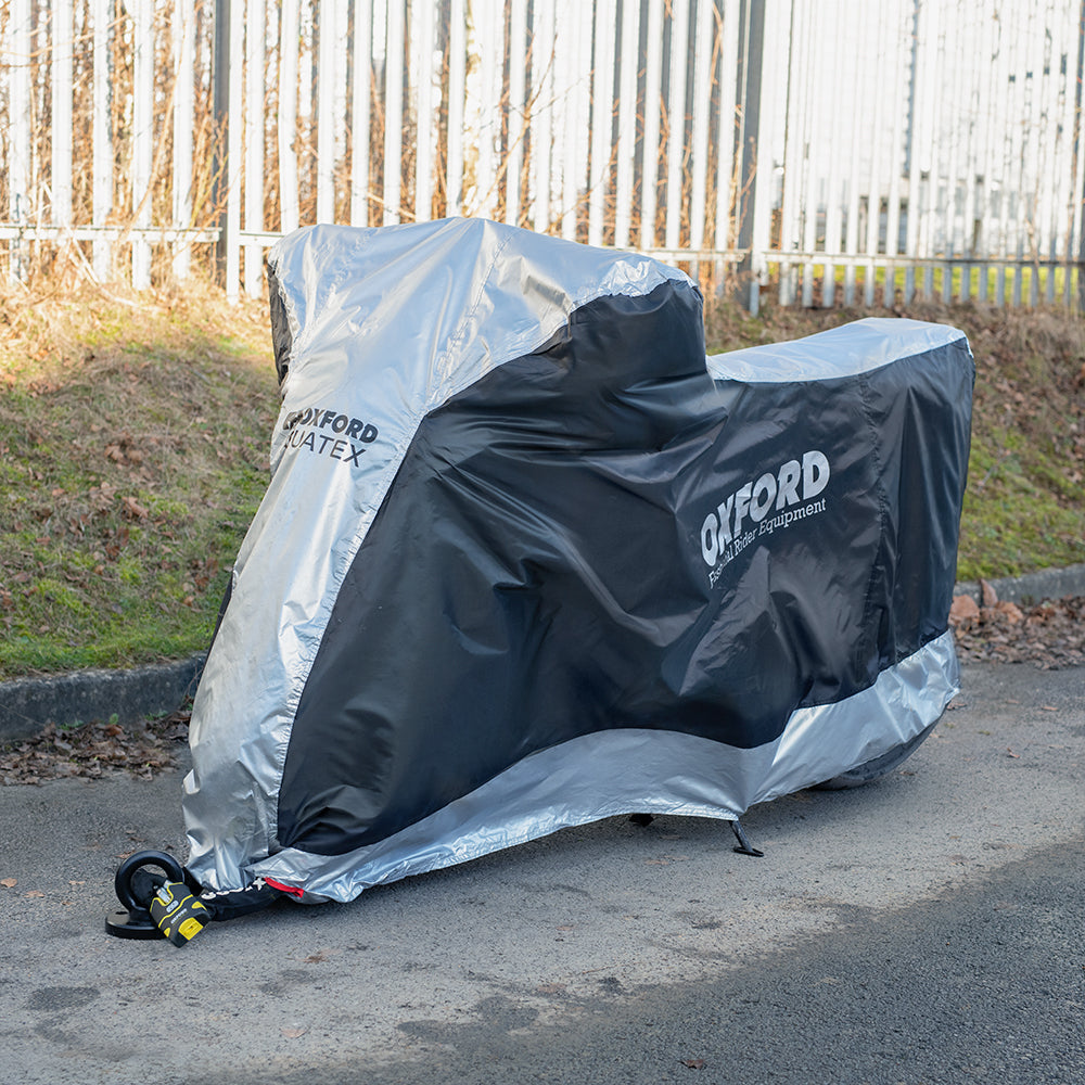 Oxford Aquatex Motorcycle Waterproof Outdoor Motorbike Cover