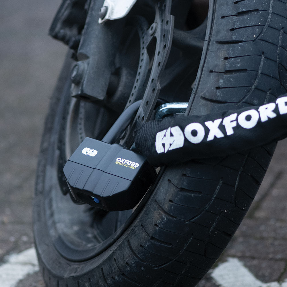 Oxford Boss Motorcycle 16mm Alarm Lock with 12mm Chain