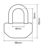 Oxford Boss OF39 12.7mm Motorcycle Disc Lock Yellow