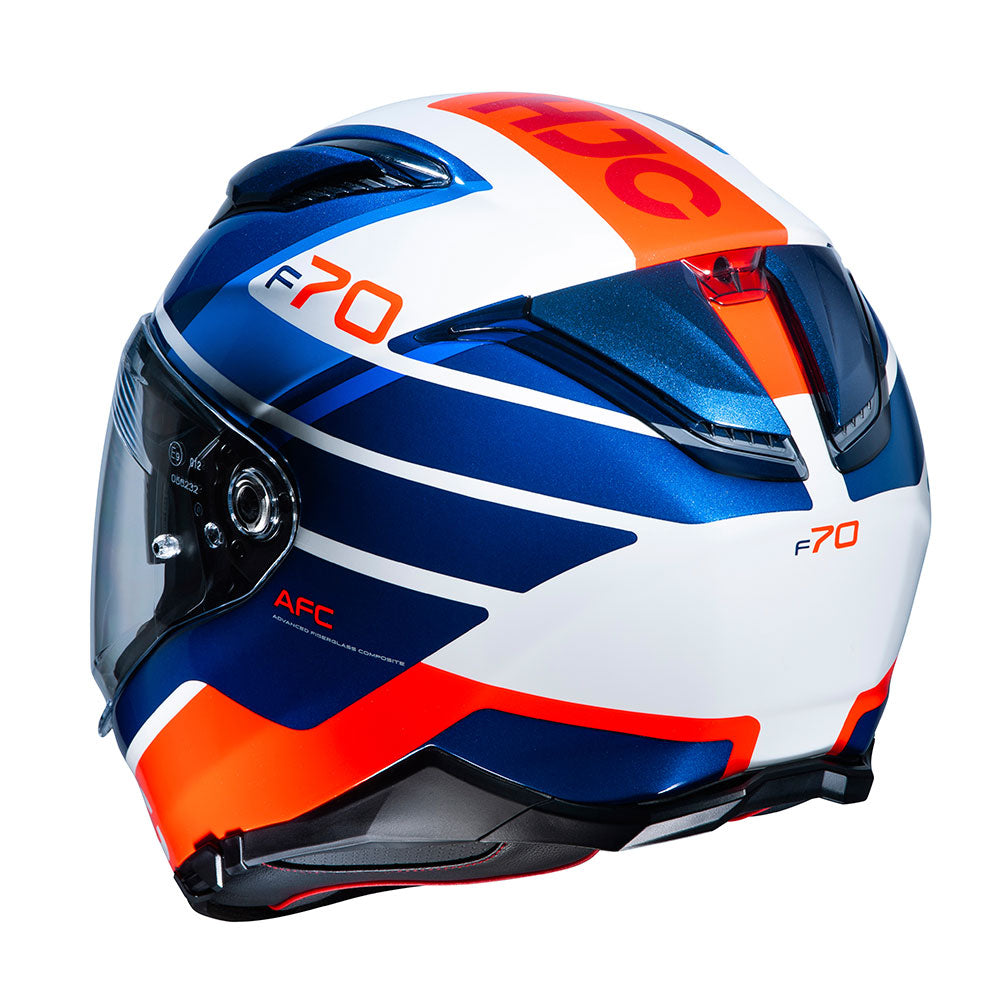 HJC F70 Tino MC7SF Orange Motorcycle Helmet