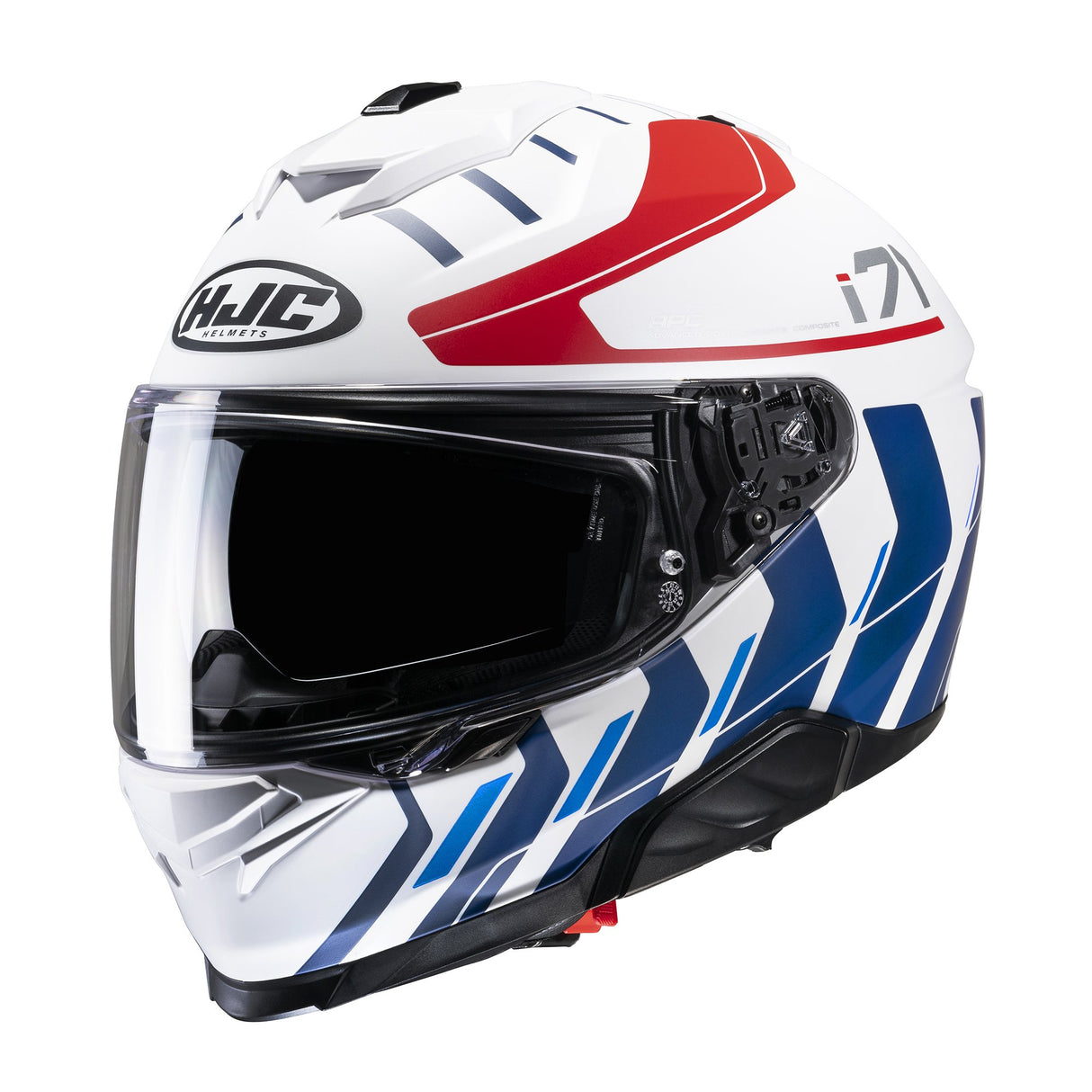 HJC I71 Simo MC21SF White Red Blue Motorcycle Helmet