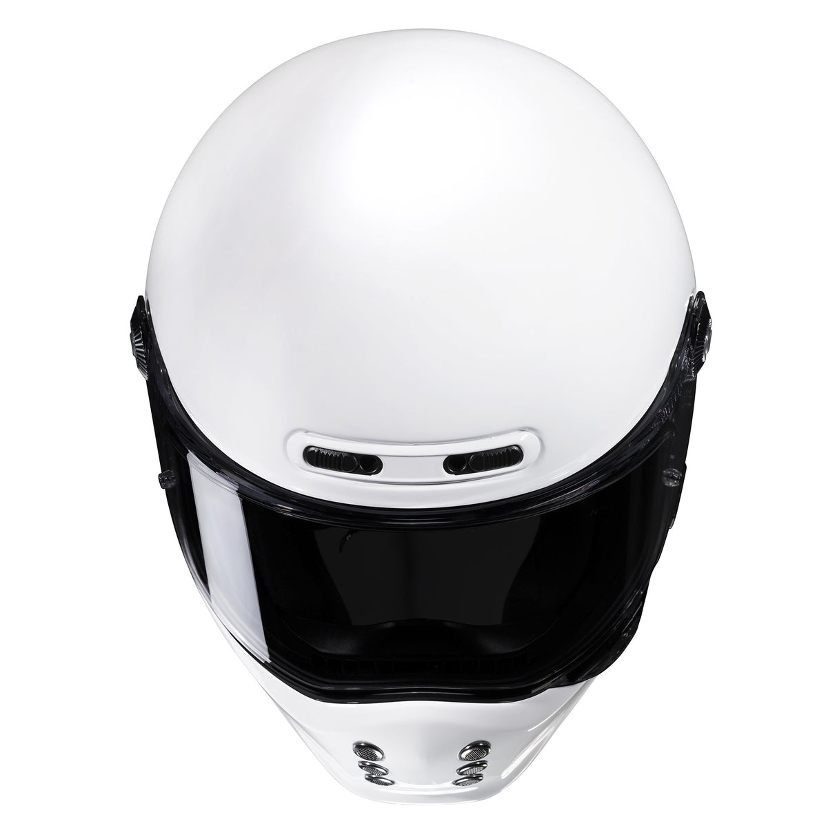 HJC V10 White Motorcycle Helmet