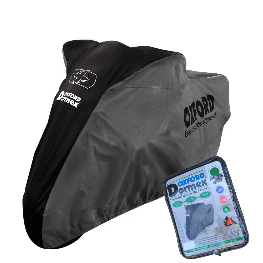 AJS 14CSR Oxford Dormex CV402 Water Resistant Motorbike Grey & Black Cover