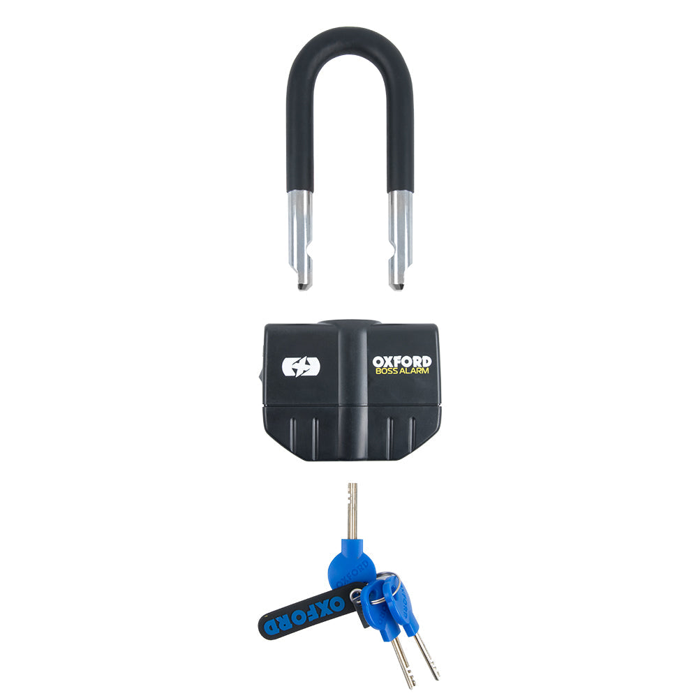 Yamaha Xv1100 Virago Oxford Boss LK484 Alarm 16mm Padlock Motorcycle Disc Lock 100db Black