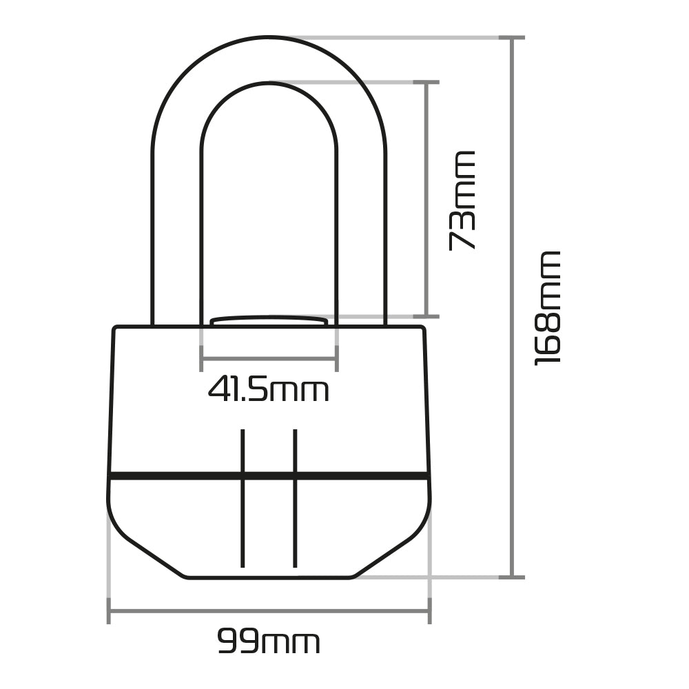 Yamaha Majesty 400 Oxford Boss LK484 Alarm 16mm Padlock Motorcycle Disc Lock 100db Black