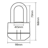 Yamaha Majesty 400 Oxford Boss LK484 Alarm 16mm Padlock Motorcycle Disc Lock 100db Black