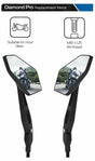 Triumph Sprint St 1050 Pair Oxford Universal Diamond Pro Motorcycle Motorbike Rear View Mirrors Glass Right Left Side 10mm OX154