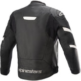 Alpinestars Faster V2 Leather Jacket Black White